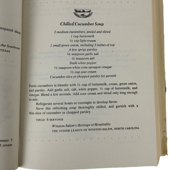 The Southern Junior League Cookbook Hardcover 1977 Recipes From The South - Picture 7 of 12